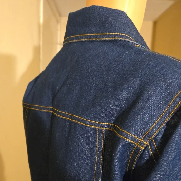 Newport News Blue Jean Jacket Structured Silhouette - Picture 6 of 8